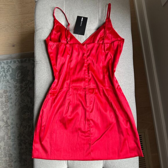 Fashion Nova satin red mini dress - Picture 5 of 5